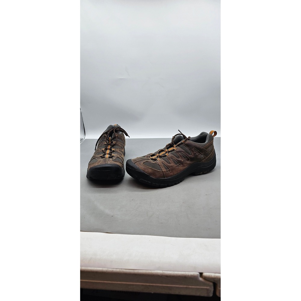 LL Bean Mens Trail Model Hiking Shoes Brown Leather Mesh Low Top 13 M 274568
